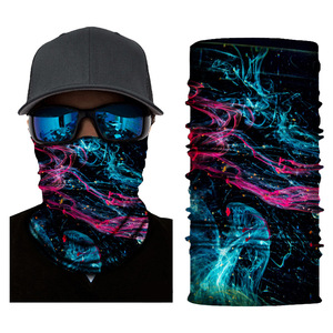 Cache-cou respirant sans couture avec logo imprimé, cache-visage multifonctionnel, cache-cou tubulaire, bandeau, écharpe pour le sport - Product Image 2