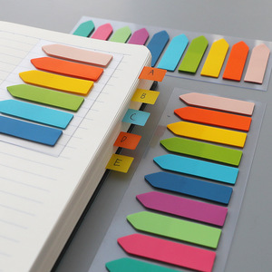 Hot Sale 600 post stickers Cute foil notebook marker sticky notes pad stationery supplies memo pad with paper box