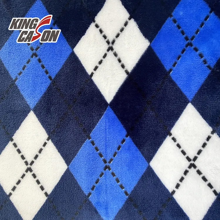 KINGCASON superventas buena sensación cómoda cálida alta calidad super suave terciopelo 100% poliéster para manta ropa
