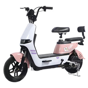 Vélo électrique coloré à moteur arrière, deux roues, alimenté par batterie, pour hommes et femmes, petite mobilité, personnalisable, en stock - Product Image 2