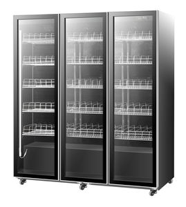 Réfrigérateur vertical pour boissons, vente d'usine, 4 portes vitrées, réfrigérateur vertical pour supermarché - Product Image 2