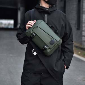 Sac banane unisexe personnalisé en nylon, sac de poitrine étanche pour les sports de plein air et la course à pied, fermeture éclair, ceinture à motif - Product Image 6