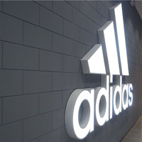 Lettres led en résine époxy en acier inoxydable de haute qualité, panneau d'affichage led à l'avant, panneau lumineux