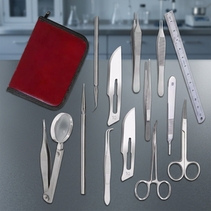 Juego de instrumentos quirúrgicos para estudiantes de medicina, manual de entrenamiento de sutura, herramientas de acero inoxidable con estuche, certificado CE clase I - Product Image 3
