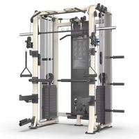 Machine Smith multifonction tout-en-un pour squats et développés couchés, équipement de gym à domicile en acier avec entraîneur à câbles croisés pour exercices pectoraux