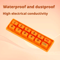 Clavier en silicone conducteur de la marque Tengyan, étanche à l'eau et à la poussière, boutons colorés, personnalisable avec des caractères imprimés, interrupteur électronique
