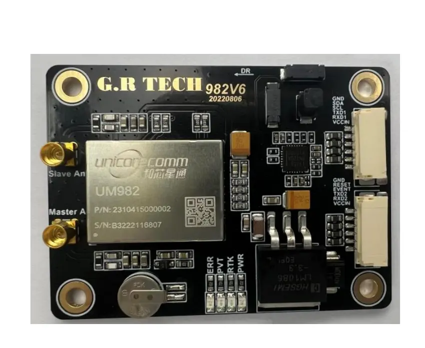 Placa de desenvolvimento de peças de drone UM982 UAV ZED-F9P GNSS