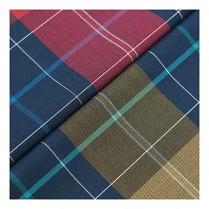New Coming Certificated Navy Color Winter Popular Flannel Tweed Polyester cotton Houndstooth Check Fabric