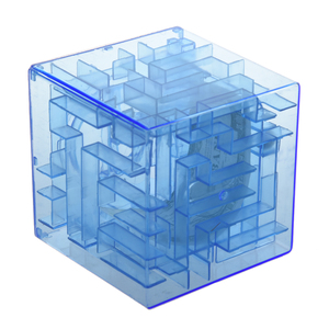 레일리 노벨티 게임즈 돼지 저금통 퍼즐 큐브 플라스틱 투명 돈 저금 미로 3D 레이저 - Product Image 5