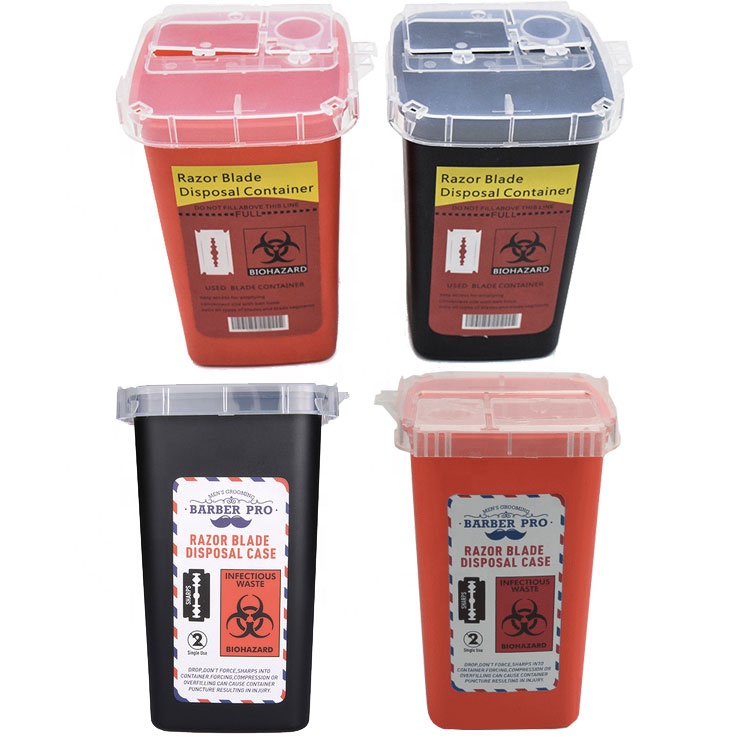 Контейнер для обработки лезвий для бритвы и парикмахерских изделий