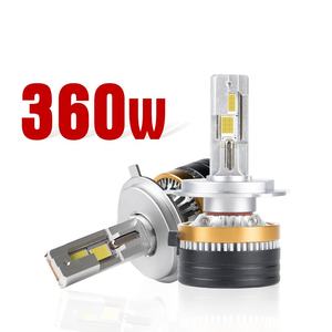 Ampoules de phares LED réglables Xenplus A3 modèle F180 PLUS super lumineuses 360W 50000LM 6000K avec fonction Canbus pour H4 H7 H1 9005 <span class=keywords><strong>900</strong></span> - Product Image 2
