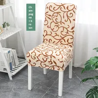 Sarung Kursi Setengah Elastis YiMing Bermotif Pernikahan Bahan Poliester/Katun Tahan Lama 45x45cm Dapat Dicuci Mesin Gaya Modern Untuk Pesta/Hotel