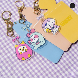 Transparent PVC Acrylic <b>Anime</b> <b>Keychain</b> Pendant with UV Printing Customizable Cute Souvenir Decoration Bag Accessories - Product Image 3