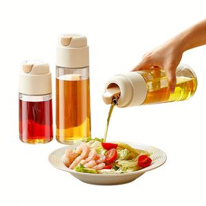 Bouteille transparente pour vinaigre, sauce soja, huile d'olive, avec bouchon automatique, qualité alimentaire, 320 ml, 500 ml, distributeur d'huile - Product Image 1