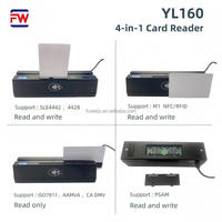 Lector/Grabador de Tarjetas Magnéticas 4 en 1 - Compatible con USB, Lectura y Escritura de Tarjetas NFC, Tarjetas con Chip, Tarjetas PSAM