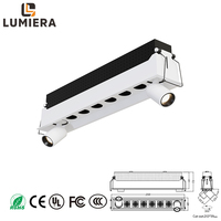 Nouvelle conception de luminaire linéaire LED à montage en surface, petit grille-lumineuse, spot moderne réglable pour intérieur, 16, 20, 24W