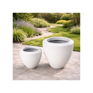 Macetas de Fibra de Vidrio de la Más Alta Calidad, Talladas a Mano, Macetas para Flores de Jardín, Diseño Moderno, Ecológicas, Duraderas y Ligeras - Product Image 1