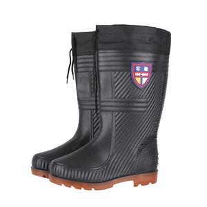 Men's High Top Cotton Padded Rain <b>Boots</b> Rubber Sole Non Slip Wear Resistant Warm Waterproof <b>Work</b> Labor Protection Shoes - Product Image 4