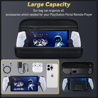 Étui de transport dur antichoc Portable pour Sony PS5 Playstation Portal organisateur d'accessoires de jeu avec poche en filet