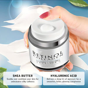 Crema Hidratante con Retinol, Ácido Hialurónico, Vitaminas B, C y <span class=keywords><strong>E</strong></span> para Piel Sensible, Reparación, Hidratación, Antienvejecimiento, Cuidado Facial para Mujeres, de Día - Product Image 2