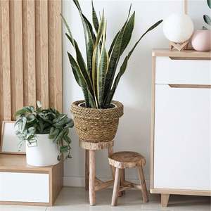 Keranjang pakaian kotor 2 tingkat, penyimpanan kamar mandi dengan kait, keranjang roti logam dapur, mainan Hyacinth bentuk tulang rotan buah 2 tingkat - Product Image 3