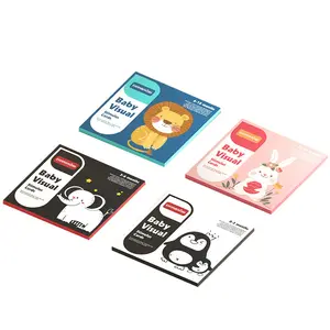 Brinquedos educativos Alto Contraste Sentir Crinkle Bebê impresso Flash Cards Jolly Livro Do Bebê Educação Precoce Para Crianças Crianças