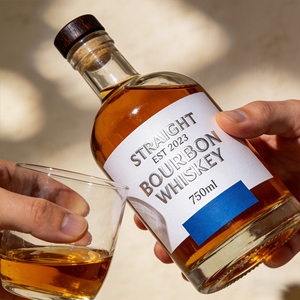 Bouteille en verre pour huile d'olive avec logo personnalisé, bouchon en liège, forme cylindrique, pour whisky, vodka, gin, tequila, <span class=keywords><strong>rhum</strong></span>, spiritueux, brandy, <span class=keywords><strong>coffret</strong></span> cadeau - Product Image 4