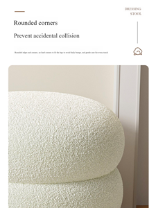 Tabouret de salon crème de haute qualité, repose-pieds moderne en cuir pleine fleur pour chambres, tabouret haut minimaliste - Product Image 4