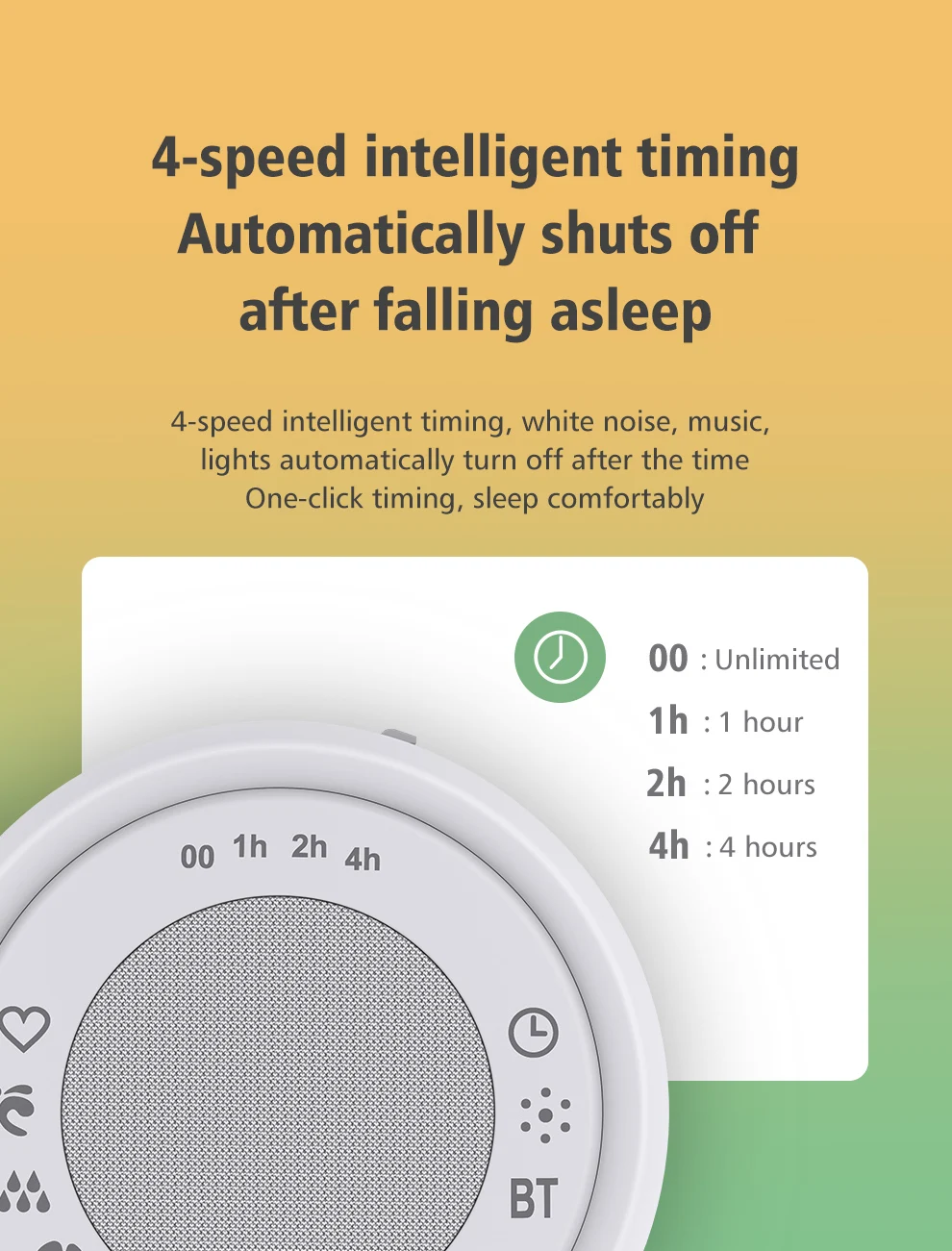 Cheap White Noise Sound Machine Speaker for baby Adult Sleeping with 24 smoothing sounds Zealot Z5