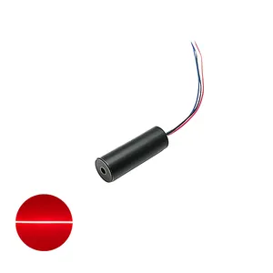 미로 게임 또는 포지셔닝을 위한 고성능 D14mm 650nm 50/100/150/200mW TTL 유리제 렌즈 빨간 선 레이저 단위