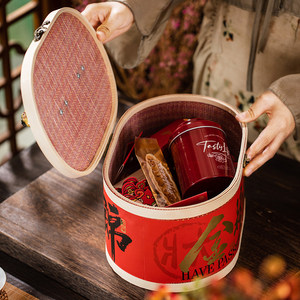 Scatola Regalo Ovale in Legno Dorato per Esami di Ammissione Universitaria, Promozioni per Adulti, Banchetti di Apprezzamento, Souvenir di Alta Gamma Vuoto - Product Image 2