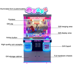 Riteng bán Hot Coin hoạt động 60 Clip Lucky Planet 2 Player Clip <span class=keywords><strong>Arcade</strong></span> Máy trò chơi giải thưởng máy cho trẻ em - Product Image 4