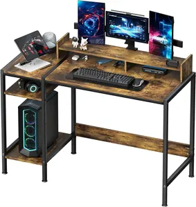 Haute qualité pas cher réglable ordinateur bureau électrique bois table de jeu cadeau bureau pour les jeux