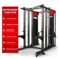Équipement de fitness pour salle de sport commerciale, appareil multifonction, cage de musculation à une station, rack de squat, machine à câble Smith