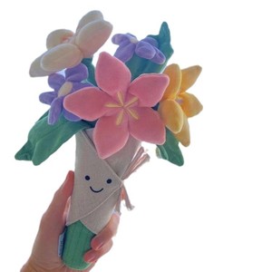 دمية جيليكات البريطانية من جي سي على شكل باقة زهور، هدية للفتيات، نباتات، هدية عيد الحب والزفاف، دمية قطيفة - Product Image 6