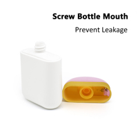 Botol Mini Oval 50ml HDPE Matte Soft Touch untuk Serum Perawatan Kulit & Sampo Pembersih Krim Tangan dengan Tutup Flip