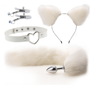 Clip para el pelo para orejas, accesorio Sexy para el pelo, para la espalda, anal, suministros sexuales, sm, metal, cola de zorro - Product Image 6