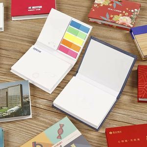 Paper Stickers Hardcover Rectangular Stick <b>Note</b> Set Box Memo Pad Promotion <b>Sticky</b> <b>Notes</b> With Custom Logo - Product Image 6