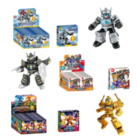 Set de Bloques de Construcción HTL Mini, Modelo de Mecha para Armar, Kit de Modelo de Mecha Pequeño, Bloques de Juguete de Robot, Regalo de Navidad para Niños
