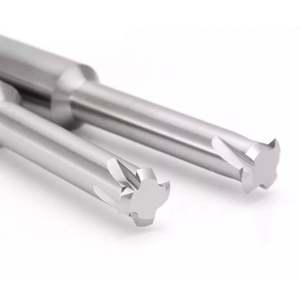 Fraise à filetage CNC haute vitesse à 4 cannelures en carbure de tungstène nano-revêtu HRC55 pour usinage de dents simples, outil de fraisage OEM/ODM - Product Image 1