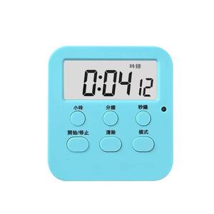 Minuteur de cuisine numérique bleu carré avec écran LCD, compte à rebours de 60 minutes, fonctionnement facile pour la cuisson, l'étude et comme réveil - Product Image 1