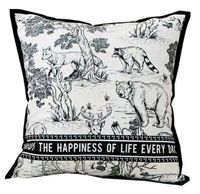 Coussin décoratif pour canapé de salon, oreiller de tête de lit, housse de coussin déhoussable et lavable