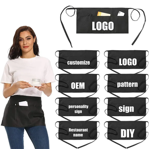 Nửa eo không tay BIB Tạp dề polyester bông vải cho bồi bàn & phục vụ bàn làm việc trang phục - Product Image 2