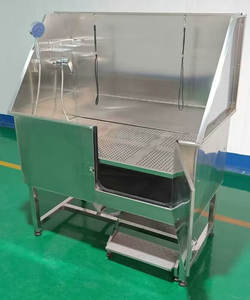 อ่างอาบน้ำสำหรับสัตว์เลี้ยงทำจากสแตนเลสสุดหรูที่ทำความสะอาดและล้างสปาอเนกประสงค์สำหรับสุนัขและแมว - Product Image 6