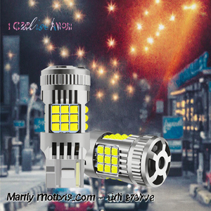 หลอดไฟ LED T20 สีเหลืองอำพัน/เหลือง รุ่น Super Bright 1156 BA15S 36SMD 3030 12V 18W ใช้ได้กับรถยนต์ทั่วไป ไม่มีอาการกระพริบเร็วเกินไป - Product Image 3
