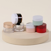 Pots cosmétiques cylindriques en plastique transparent de 150 ml avec couvercle à vis, contenants d'emballage PET vides pour soins de la peau, personnalisables avec logo privé