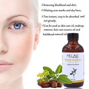 Diluir marcas <span class=keywords><strong>de</strong></span> acné y líneas secas Jojoba <span class=keywords><strong>aceite</strong></span> portador Etiqueta Privada <span class=keywords><strong>aceite</strong></span> <span class=keywords><strong>de</strong></span> Jojoba oro orgánico 100% puro - Product Image 4