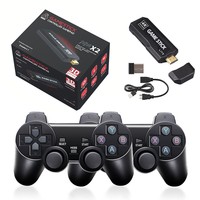 Console de Jeu X2 Cross Border 4K HD PSP pour Téléviseur Domestique, Manette Sans Fil BT, Mémoire 64 Go, Plus de 9000 Jeux Intégrés, Prise AU