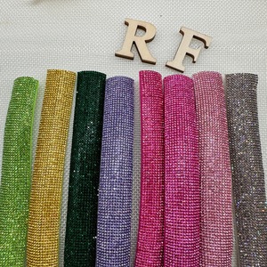 Colorful Half Cotton Rhinestone Rope for Sandals Decoration EVA Inside Rhinestone <strong>Strip</strong> for Garment Shoes - Product Image 1
