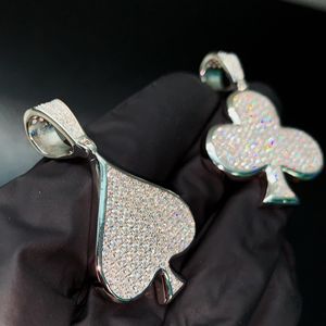 A prezzi accessibili Moissanite ciondolo con segno di Poker <span class=keywords><strong>asso</strong></span> vanga ciondolo Hip Hop con ciondolo gioiello religioso gioiello Rapper - Product Image 3